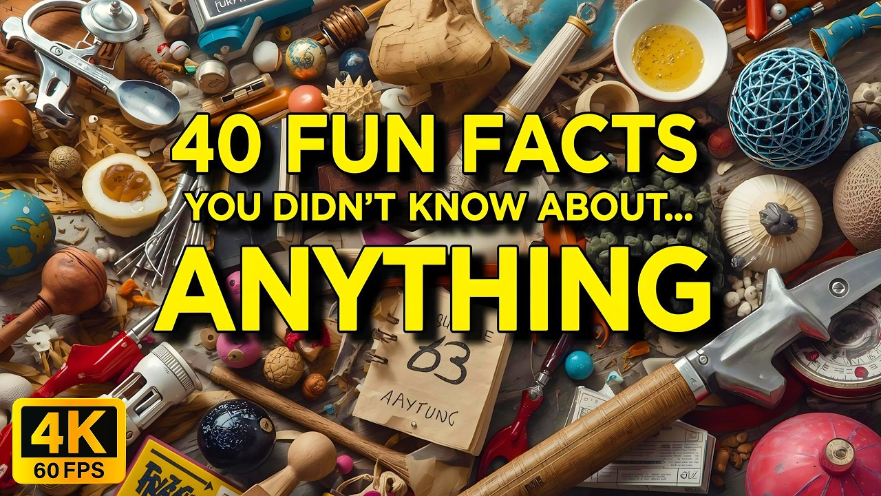 40 Fun Facts You Didn't Know About... Anything | 4K