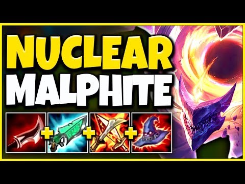 This Malphite Build is LITERALLY Guaranteed One-Shots...YOU WILL ALWAYS DIE - League of Legends