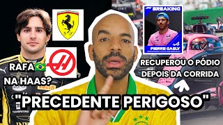 RAFA CÂMARA NA HAAS? GASLY RECUPERA PÓDIO (e abre precedente PERIGOSO) e ALONSO ameaça aposentadoria