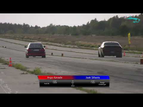 Argo Kevade - Audi 80 vs Jaak Sillaots - Dodge Challenger. Dragrace@EDRAfinals2019