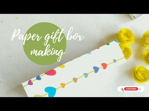 paper gift box making | paper box making | zephyr art and craft | handicraft | tutorial | diy