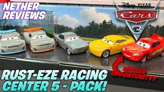 Disney Pixar Cars RustEze Racing Center 5Pack Review  Another Fumble  NetherReviews