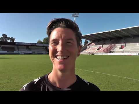 Aline Zeler après RAEC Mons - Sporting de Charleroi le 14.08.2021