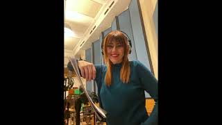 Gabriella Greison ospite di Rai Radio 3 programma Piazza Verdi per il debutto dello spettacolo ENTANGLED