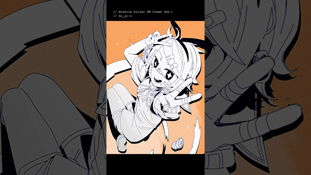 ミサイルキラー🚀200万再生感謝！  #鏡音リン #illustration #shorts