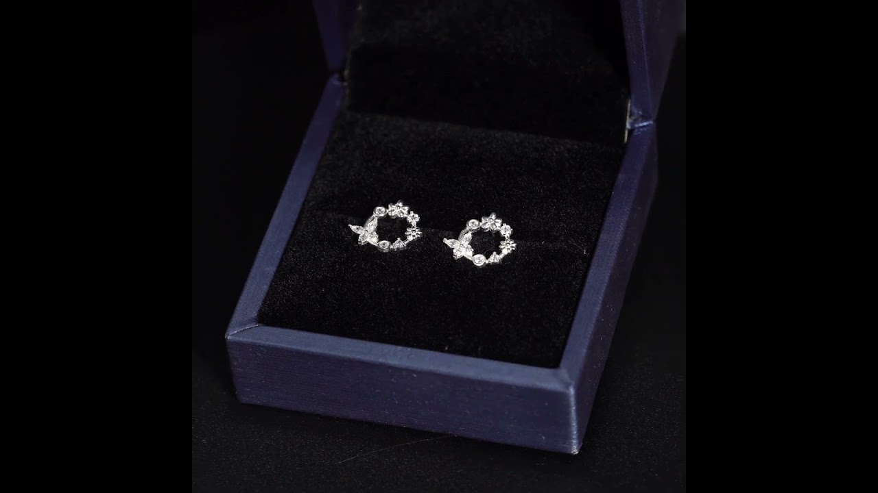 Khuyên tai bạc ECJ41 Vernalagnia s925 ChariotJewelry