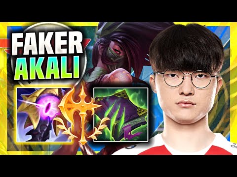 FAKER IS SO CLEAN WITH AKALI! - T1 Faker Plays Akali Mid vs Sylas! | Season 11