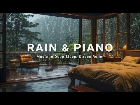 Healing Rain and Piano Music For Deep Sleep - Relaxing Sounds To Relieve Stress And Calm The Mind