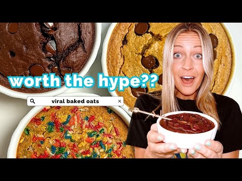 Trying Viral Tiktok Baked Oats Recipes π€