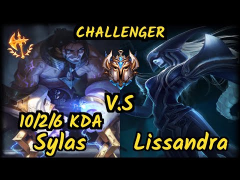 FLA Goku (SYLAS) vs LISSANDRA - 10/2/6 KDA MID CHALLENGER GAMEPLAY - BR