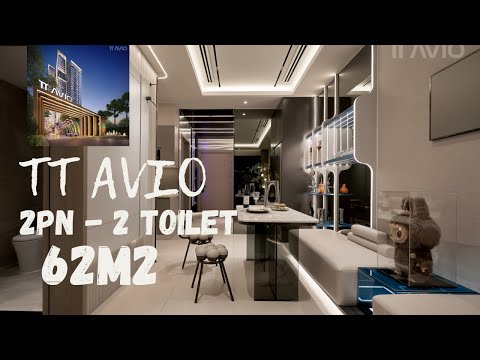 Bán căn hộ tt avio 2 phòng ngủ giá 1 tỷ 950 mặt tiền đường dt 743c dĩ an