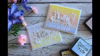 Distress Oxides + Stencils (TWO ways)