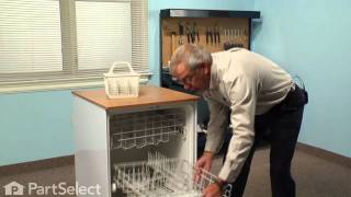 Dishwasher Repair - Replacing the Lower Dishrack with Wheels (GE Part # WD28X10001)