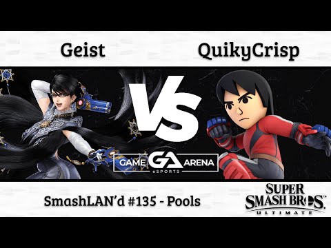 SmashLAN'd 135: Geist (Bayonetta) vs. QuikyCrisp (Mii Brawler) - Pools