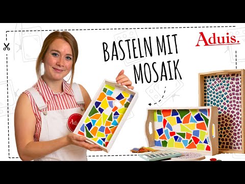 DIY | Mosaik basteln für Anfänger | genaue Anleitung | Tipps & Tricks | Tablett mit Mosaiksteinen