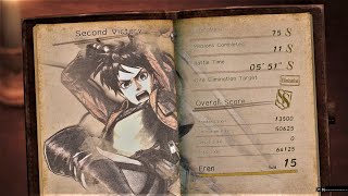 5'51" Second Victory Offline Solo Speedrun Inferno Mode SS Rank | AoT 2: Final Battle PS5