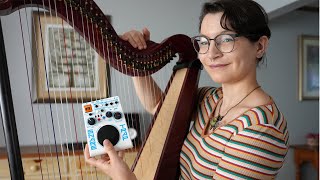 Video thumbnail for Playing harp with a drum machine pedal - Rainger FX Snare Trap by Emily Hopkins