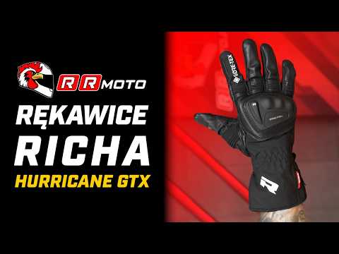 RICHA HURRICANE GTX _ sportowo_turystyczne rękawice motocyklowe | Gore_Tex z Gore Grip