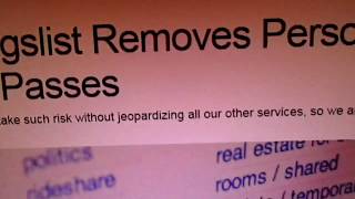 Craigslist removes personal ads!