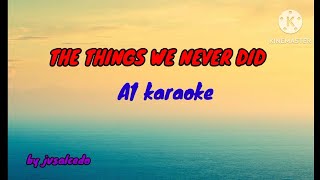 THE THINGS WE NEVER DID SALCEDO KARAOKE