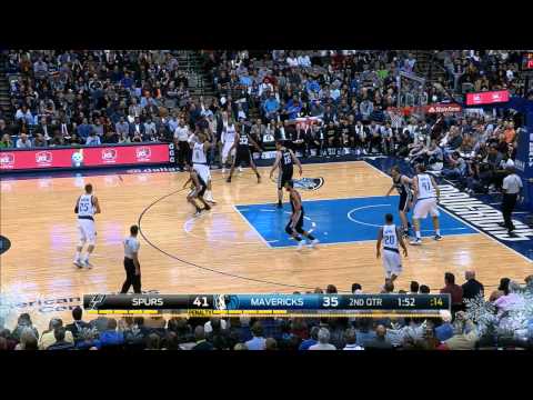 Aron Baynes Highlights Spurs vs. Mavericks 12.20.2014 - 16 Points, 10 Rebounds