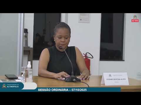 SESSÃO ORDINÁRIA   07/10/2025