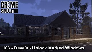 Crime Simulator / 103 - Dave's - Unlock Marked Windows  / Game Walkthrough / Part 11