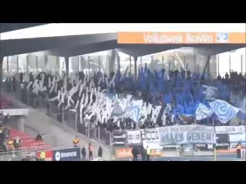 MSV Choreo in Braunschweig (Eintracht Braunschweig - MSV Duisburg 06.03.16)
