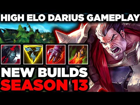 Season 13 New Darius Builds - High Elo Darius Gameplay With Commentary