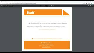 How MS AIP protected file can be opened and edit by Foxit PDF Editor