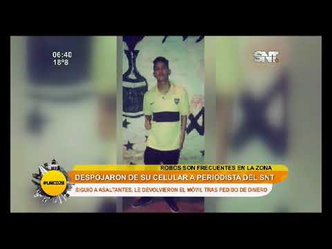 Despojaron de su celular a periodista de SNT