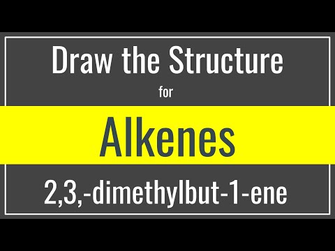 How to draw the structure for 2,3-dimethylbut-1-ene | Drawing Alkenes | Organic Chemistry