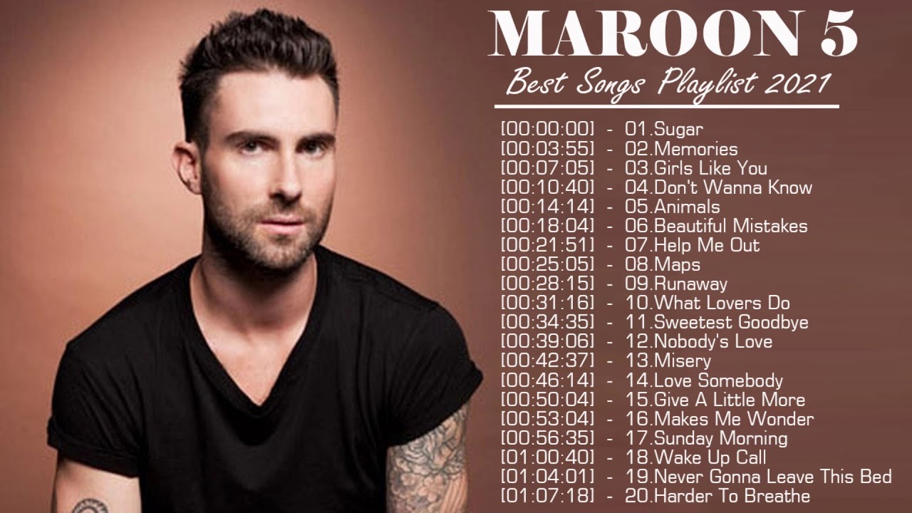 Maroon5 Greatest Hits Full Album 2021 | Maroon5 Best Songs Playlist 2021