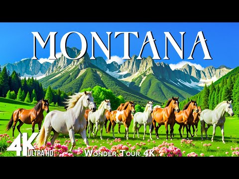 MONTANA 4K - Amazing Beautiful Nature Scenery with Relaxing Music - 4k Video Ultra HD