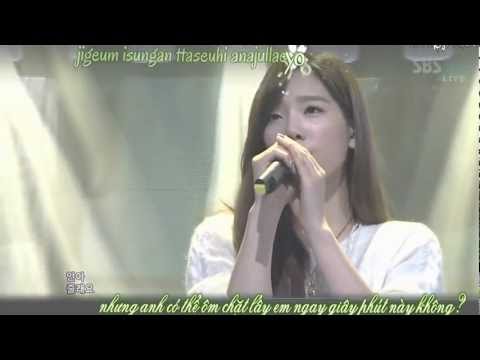 [Vietsub+Kara] 120916 Taeyeon - Closer [Special Stage SBS Inkigayo]