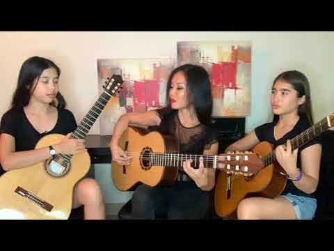 Cancion del Mariachi, Desperado, Trio Guitar By Thu Le and Daughters