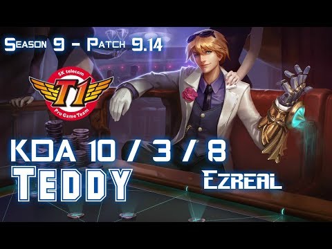 SKT T1 Teddy EZREAL vs JINX ADC - Patch 9.14 KR Ranked