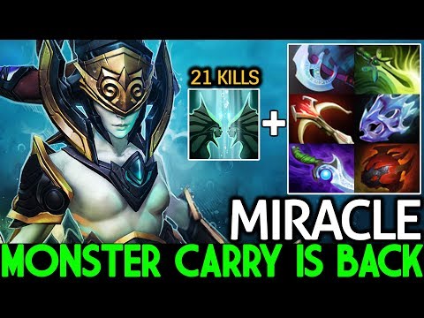 Miracle- [Naga Siren] Monster Full Agi Build Max Attack Speed Comeback Meta 7.21 Dota 2