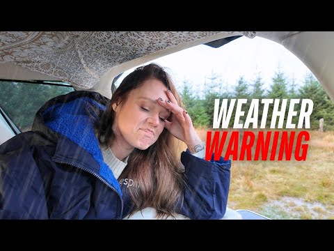 Wilderness car camping in a storm | Got lost then stranded lol