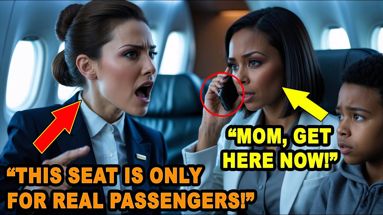 Flight Attendant Insults Black Girl in First Class—Not Knowing Her Mom Owns the Airline