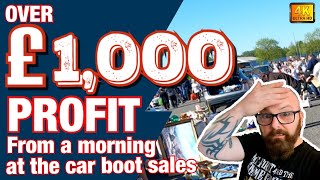 £1,000+ profit from a morning at the car boot sales - Reselling to Fund Your Lifestyle #066