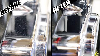 How to Shine Up Old Motorcycle Chrome to LOOK LIKE NEW!! (It