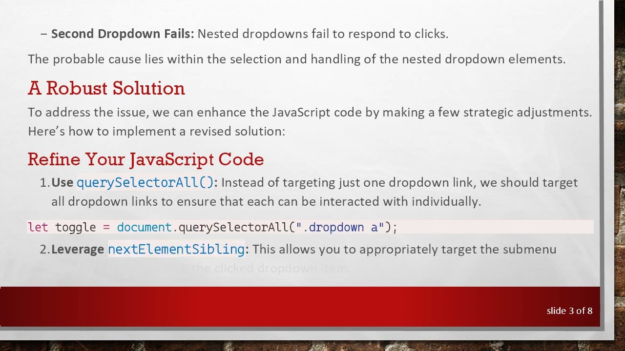 Creating a Multi-Level Dropdown Menu with JavaScript