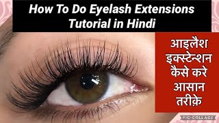 Learn Eyelashes Extensions Step By Step with produ