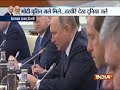 Delegation level talks between Russia and India at Hyderabad House