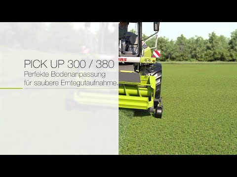 CLAAS JAGUAR PICK UP 300 / 380. Perfekte Bodenanpassung für saubere Erntegutaufnahme.