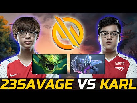 T1 CORES BATTLE IN RANK - 23SAVAGE VS KARL FT MASAROS AND FEARLESS DOTA 2