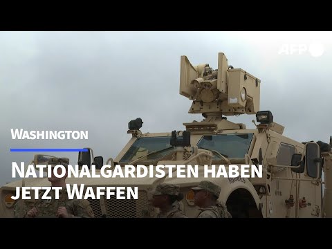 Video Thumbnail: Nationalgardisten in Washington sind nun bewaffnet | AFP