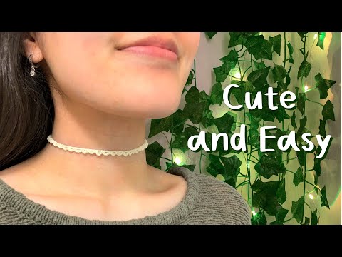 Cute Crochet Choker Necklace Tutorial | Scalloped Choker Necklace