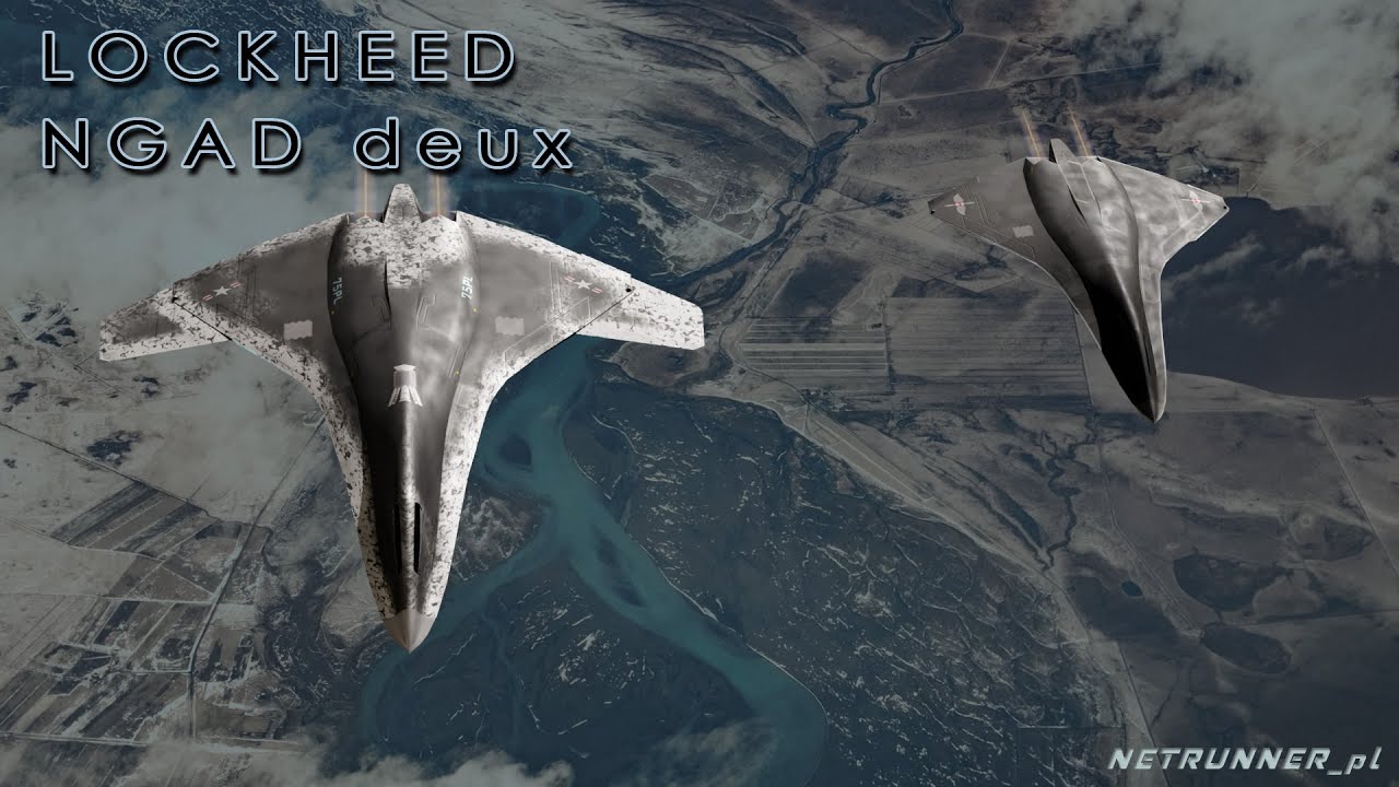 Lockheed NGAD deux - concept fighter 3D Model